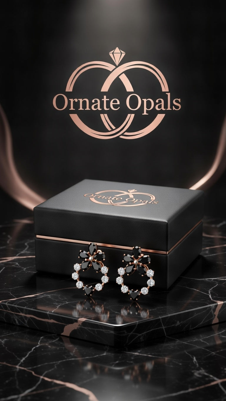 Royal Blossom Crystal Earrings