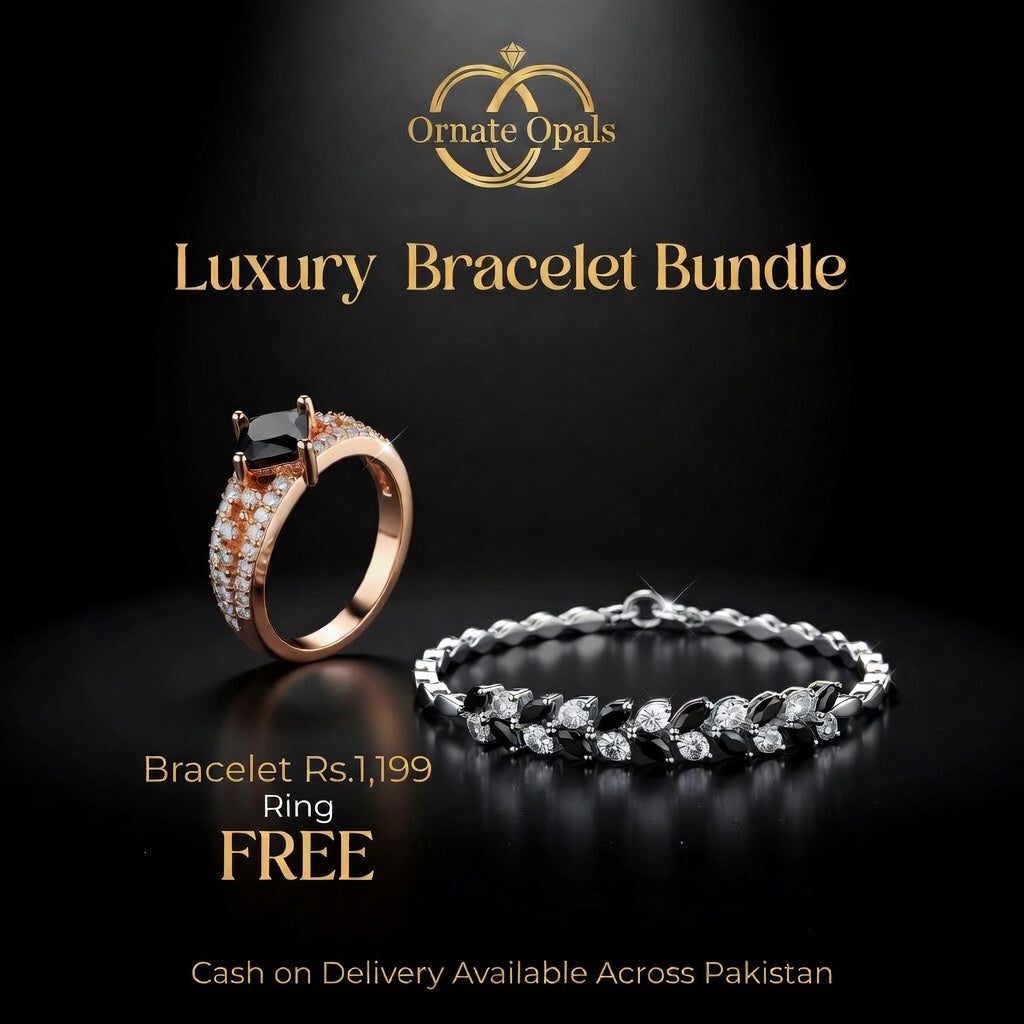 ✨Sapphire Leaf Crystal Bracelet