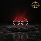 Royal Blossom Crystal Earrings