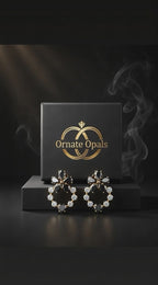 Royal Blossom Crystal Earrings