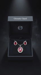 Midnight Royal Halo Jewelry Set