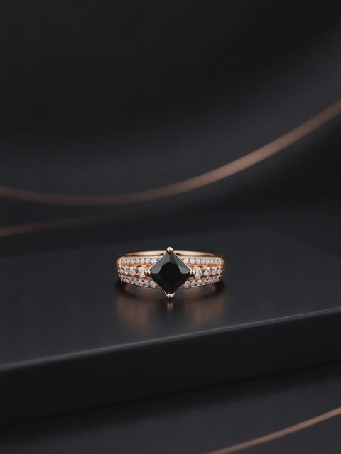 Royal Blossom Adjustable Crystal Ring